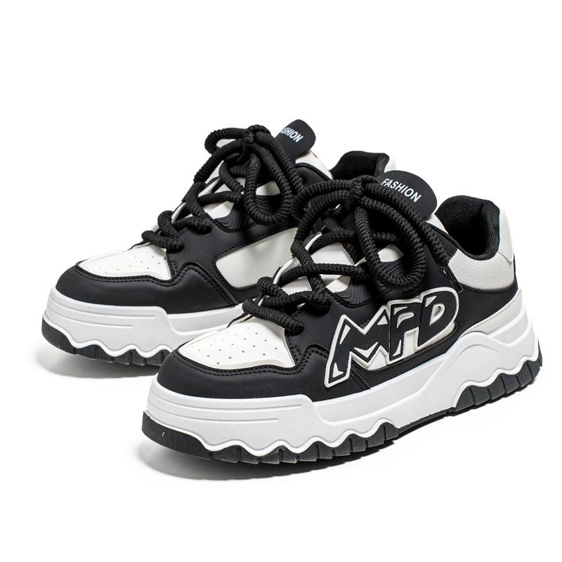 Men's Run Sneaker Thick-soled Youth Casual Cricket Shoes Male Fashion Trend Board Comfort Skateboard Shoes Outdoor Walking Shoe