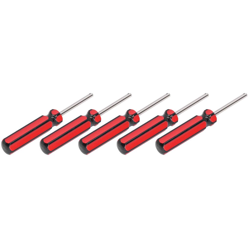 5Pcs Single Head Valve Core Remover Steel Car Truck Screwdriver for Motorcycles Bicycles