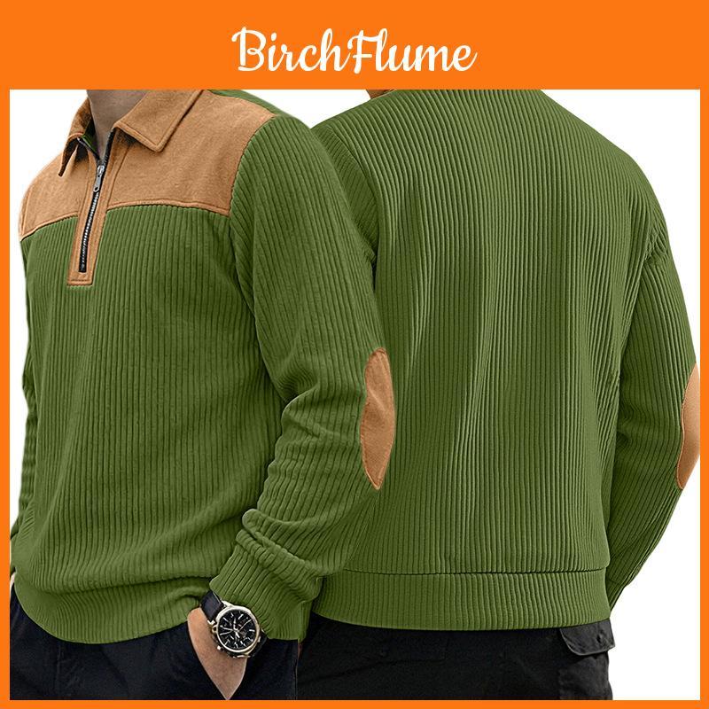 Polo in Maglia da Uomo con Ricamo per Uso Casual in Ufficio Invernale