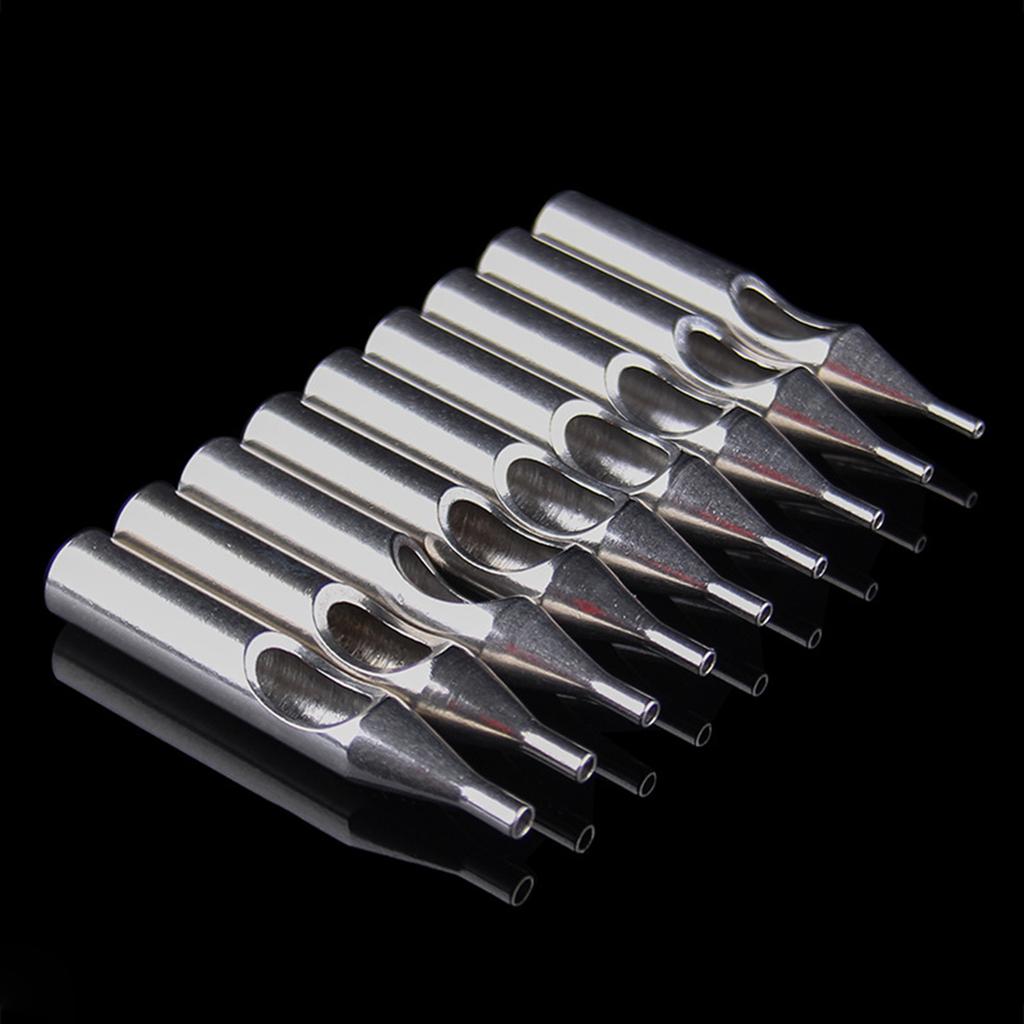 22PCS Edelstahl Tattoo Düsenspitzen Set RL M1 DT Gemischte Einweg Tattoo Tipps Tattoo Maschine