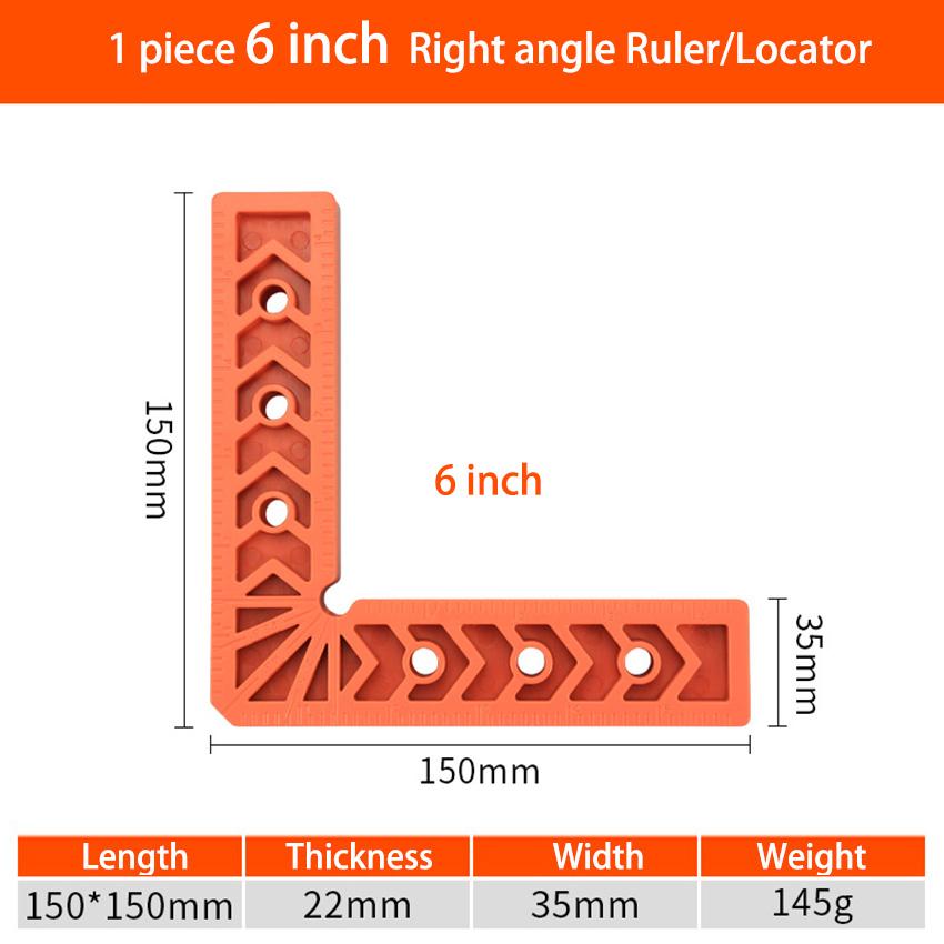 Plastic Right Angle Ruler Holder 90°Auxiliary Positioner Tool Overline L-Shaped Spacer Fixed Angle Gripper Woodworking  Fix Tool