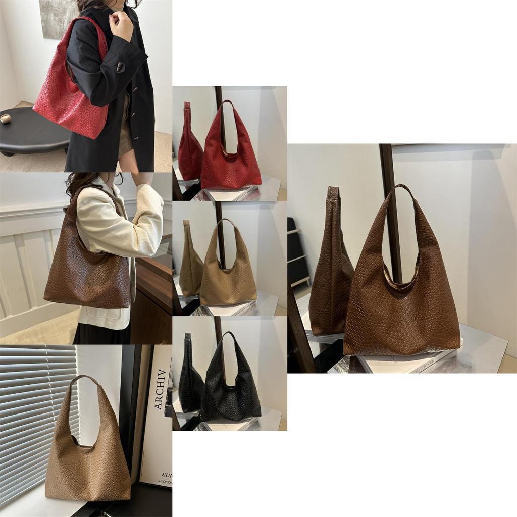 Chic Minimalist Pu Tote Bag For Autumn Fashion Large Capacity Stylish Shoulder Bag