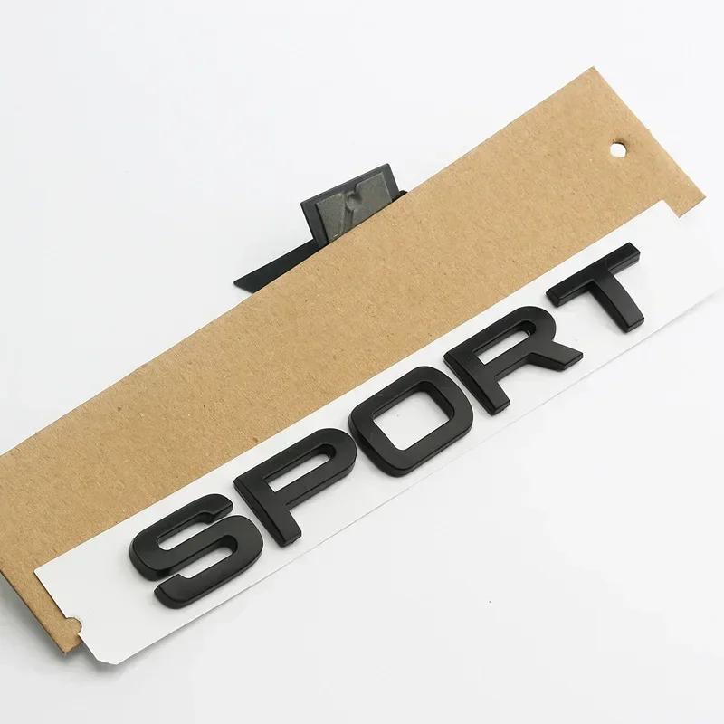 

1Pc 3D ABS SPORT Letters Emblem Rear Trunk Badge Sticker for Rover Discovery Evoque L494 L320 Car Styling Accessories матовий чорний колір