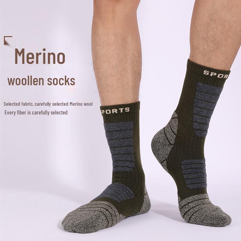 Mingjun Thick Winter Wool Socks, 5-Pair Pack