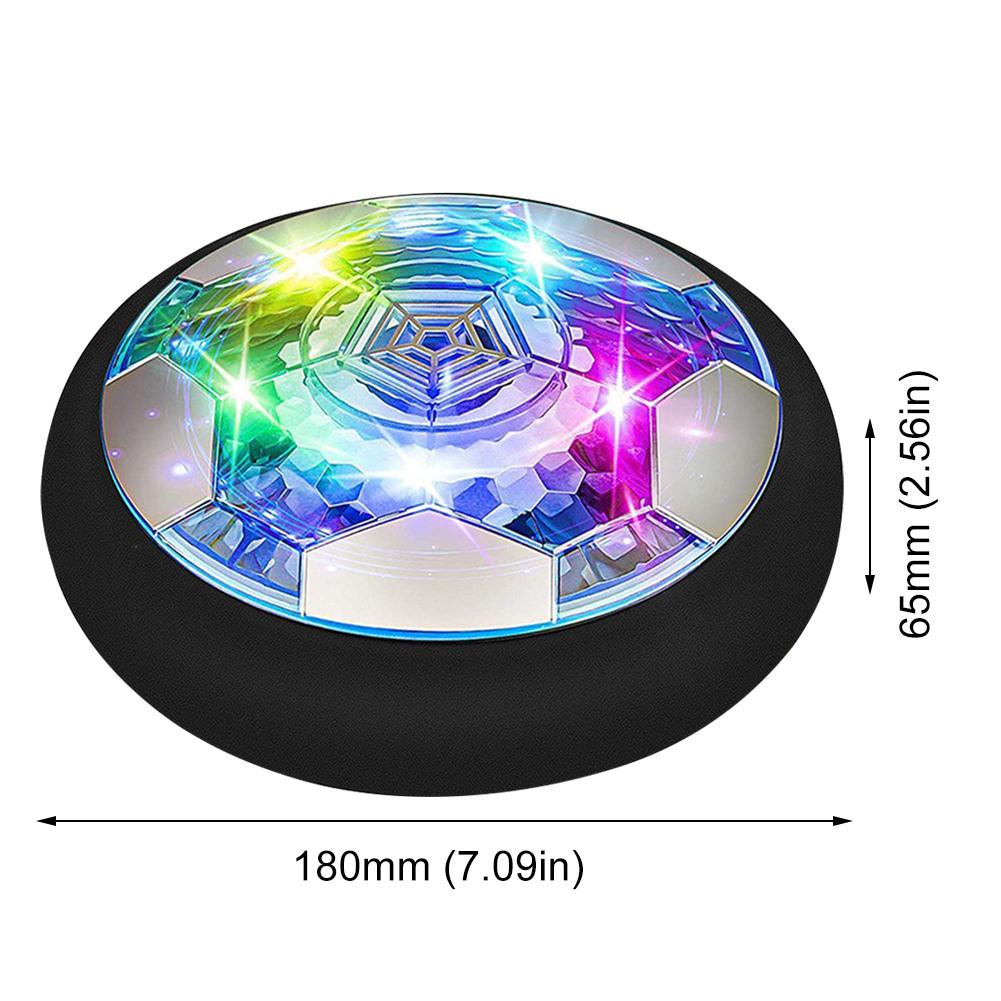 Air Power Hover Ball with LED Light and Foam Bumper Indoor Outdoor Toys Air Floating Soccer Ball Suspended Football Toy for Kids