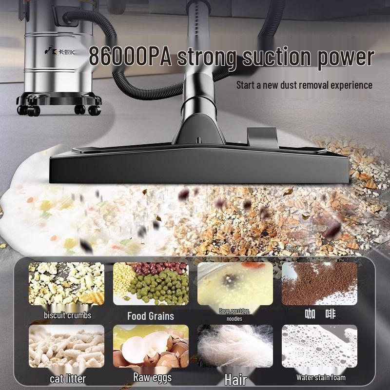 High-Power Household Vacuum Cleaner: Strong Suction for Car, Floor, Carpet, and Grout Cleaning
