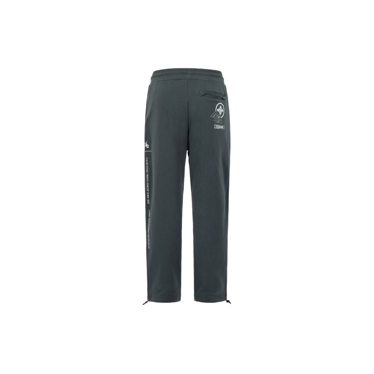 Evisu Side Letter Print Straight Casual Pants Men bottoms Dark-Gray 2ESGNM3SP432XXCT