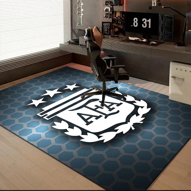 Argentina Football club Printed Office Carpet Chair Cushion Entryway Rug, Rugs for Living Room, Bedroom Christmas gifts