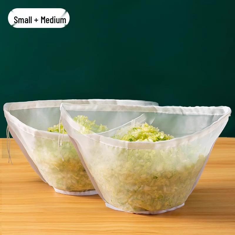 Vegetable Drain & Filter Bag - Dumpling Filling Squeezer & Soy Milk Strainer for Household Use