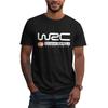 Camiseta com Estampa WRC Campeonato Mundial de Rali Masculina Manga Curta Gola Redonda Camisetas Masculinas Casuais de Algodão Tamanho Grande Tops Streetwear