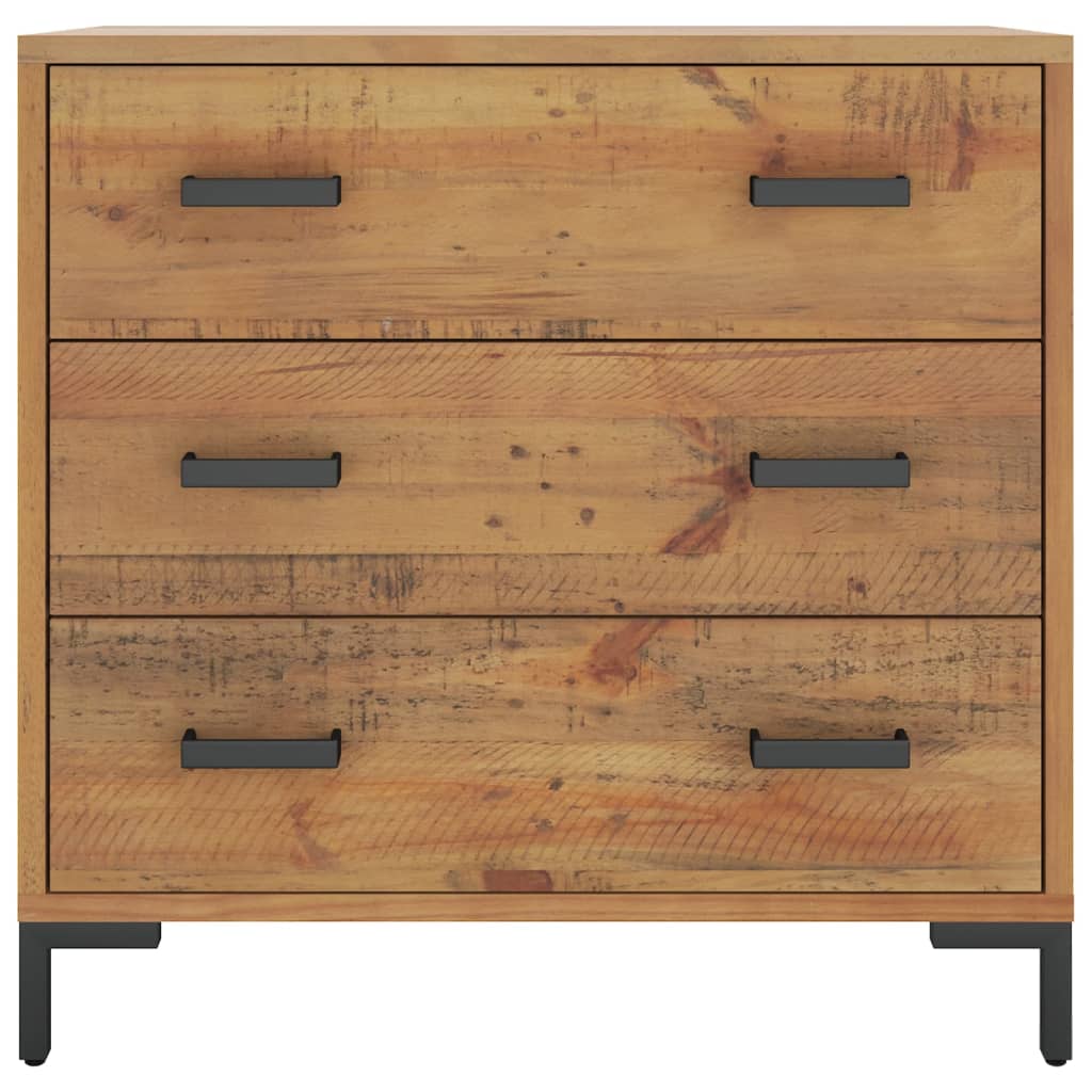 Chest of Drawers 75x35x70 cm Solid Pine Wood