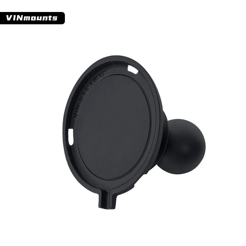 

VIN-SJ-Cxwxc on-Board Bracket 1-Inch/1.5-Inch Ball Head Base Compatible with MagSafe Charging Holder Black (1inch Ball Head)