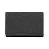 Burberry Grainy Leather Trifold Wallet Black Logo Print Compact Wallet for Men Daily Use Business Travel 80174551