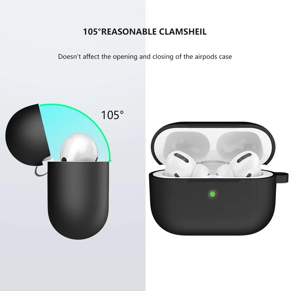 Case For AirPods 4th Generation Case airpods4 Silicone Protective Cover for AirPods 4 3 Airpods Pro 2 Black Earphone Cases