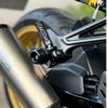 LEDISHUN Aluminum Tandem Step Sliders for Kawasaki Ninja Ninja and Z400 and Right ZX-25R/SE, ZX-4R/SE, ZX-4RR, 250, 400, Z250, (Left Set) (Gold)