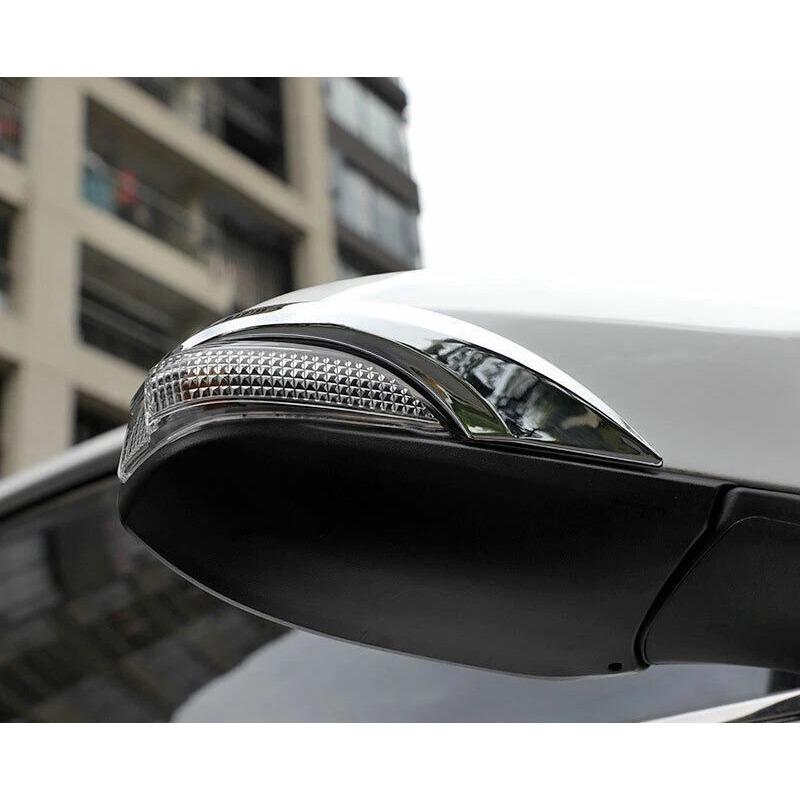 For Toyota Corolla 2014-2018 Car Sticker Rearview Side Mirror Cover Exterior Trim Silver Chrome Accessories Vehicle Decoration