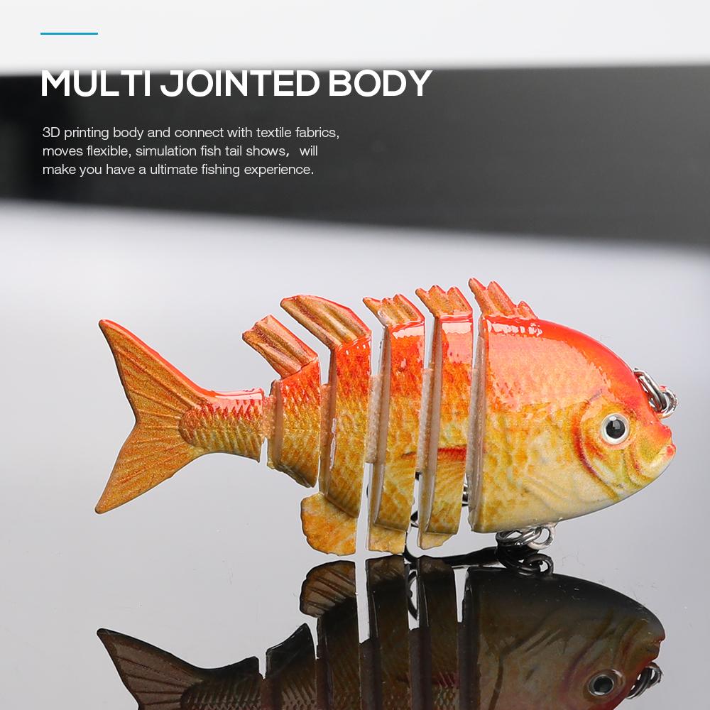 Mini Multi Jointed Fishing Lure 60mm 4g Topwater Hard Bait Wobblers Lifelike Swimbait Crankbaits Fishing Trout Lures