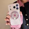 Retro White Star Heart Stand Phone Case for iPhone 16, iPhone 17, iPhone 17 Pro Max
