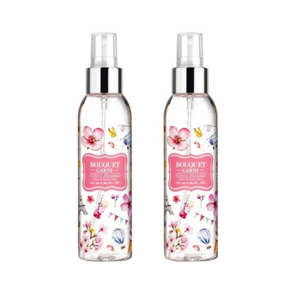 Bouquet Garni Brume pour Cheveux et Corps Fleur de Cerisier 145ml*1 Pièce/2 Pièces