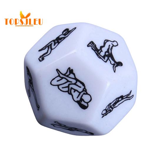 Adult Game Bedroom Funny Toy Dice - 2 Pcs, 12 Sex Love Posture, Flirt, Erotic Role Play