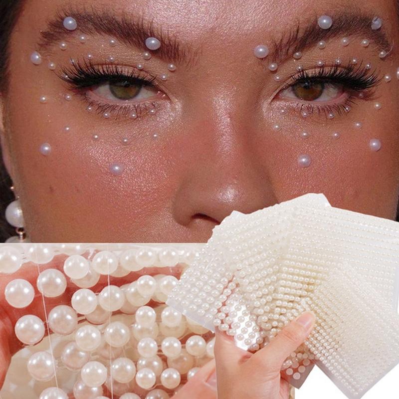 3mm/4mm/5mm/6mm DIY Pearl Diamond Nail 3D Stickers Glitter Shiny Charms Beauty For Nail Art DIY Decoration Nails Accesories