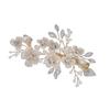 Handmade Ceramic Flower Rhinestone Bridal Hair Clip Women's Wedding Headpiece Bobby Pin Jewelry Alloy Material