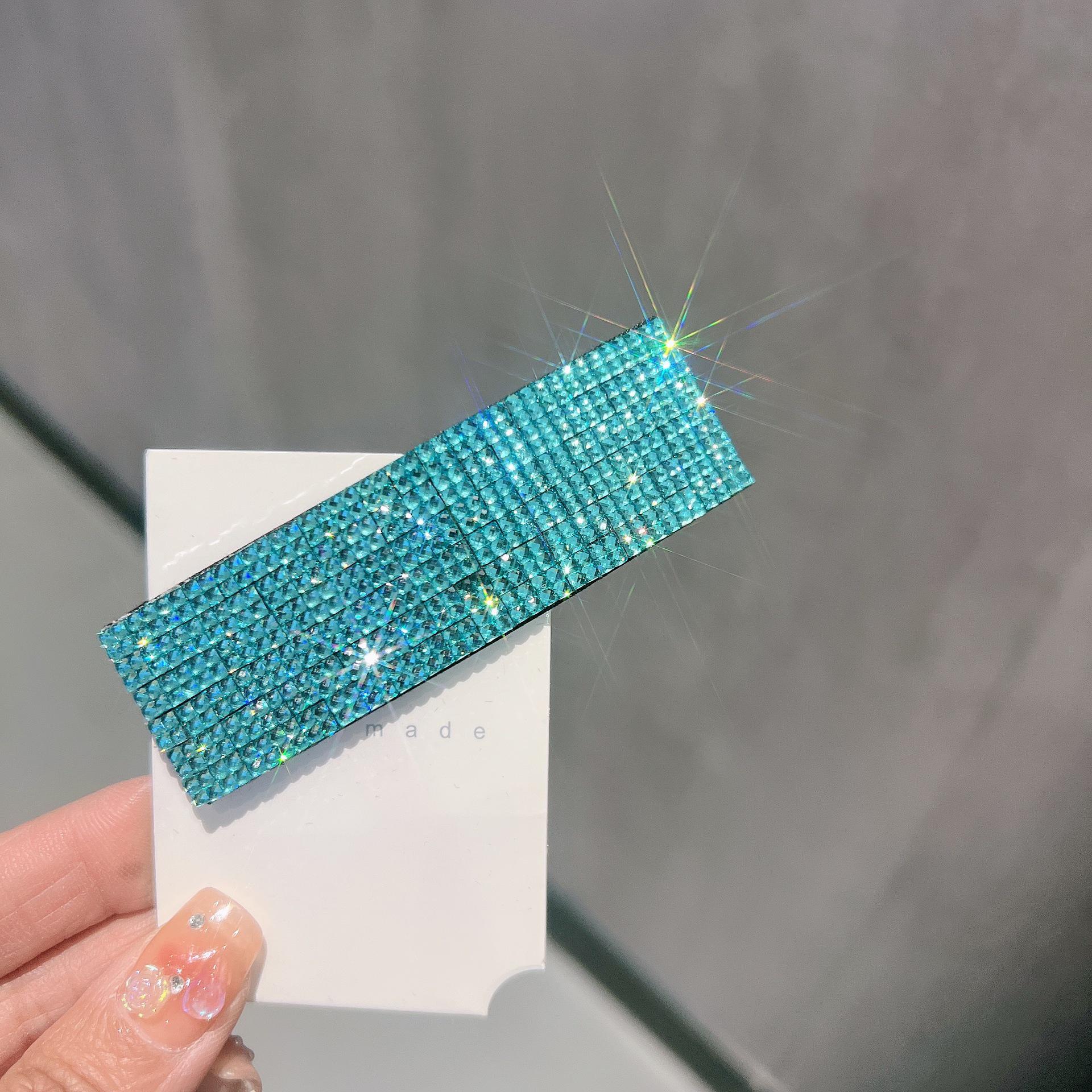 

Корейская заколка для волос со стразами и бриллиантами для челки и затылка