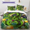 Shenron Pattern Bedding,Quilt Set Quilt Cover Pillowcase Home Birthday Gift (1 * Duvet Cover + 2 * Pillowcase, Without Core)