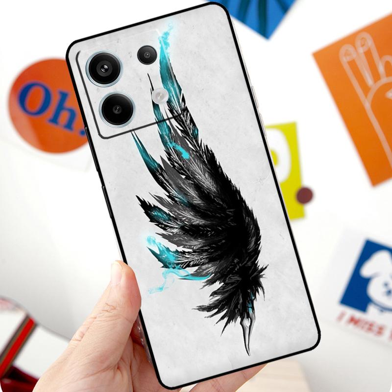 Fantasy Angel Girl Wings Funda For Xiaomi Redmi Note 14 Pro 10 11 12 13 Pro 11S 12S Case For Redmi 15 14C 12C 10C 13C