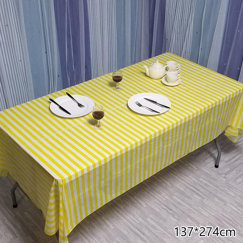 1PC Birthday Party Plastic Table Cover Disposable Table Cloth Waterproof Oil Proof Tablecloth Supplies