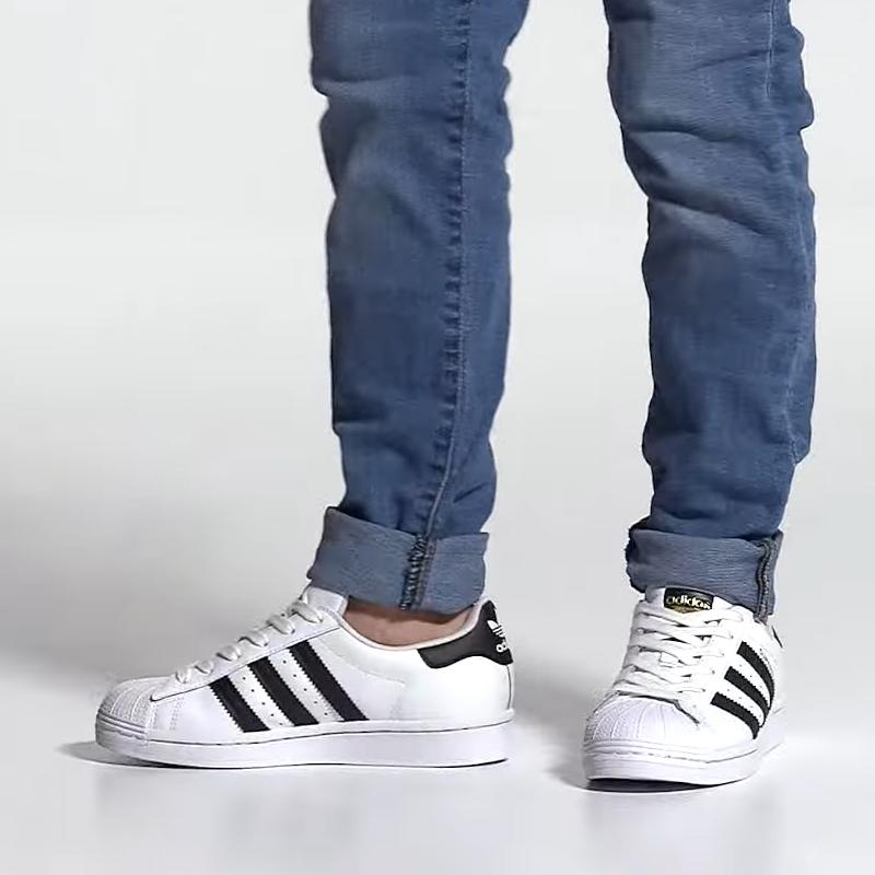 Adidas Superstar Cloud White Core Black Gold GS FU7712