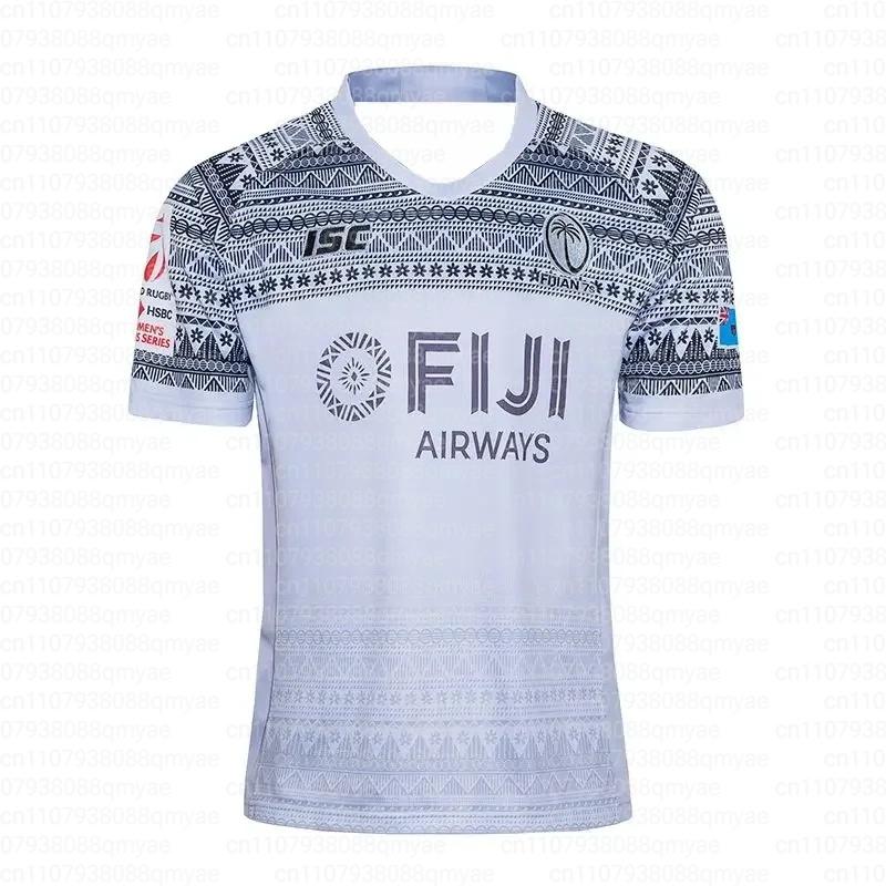 2026 New Fiji Rugby Large Size Jersey Men's Summer Breathable Quick Dry Outdoor 3D Printed Casual Fitness T-shirt FamilyMatching