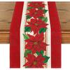 Christmas Table Runner Merry Christmas Decorations for Home 2024 Cristmas Table Flag Cover Navidad Noel Gift New Year Tablecloth