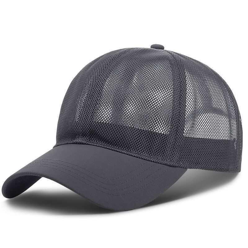 

Summer Big Size 60-64Cm Half Mesh Baseball Cap For Men Outdoor Hiking Riding Fishing Breath Net Cool Adjustable Caps Male M(56-59cm)