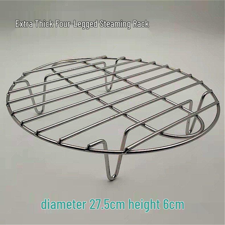 Stainless Steel Mini Steaming Rack & Heat Insulation Pad for Electric Pots