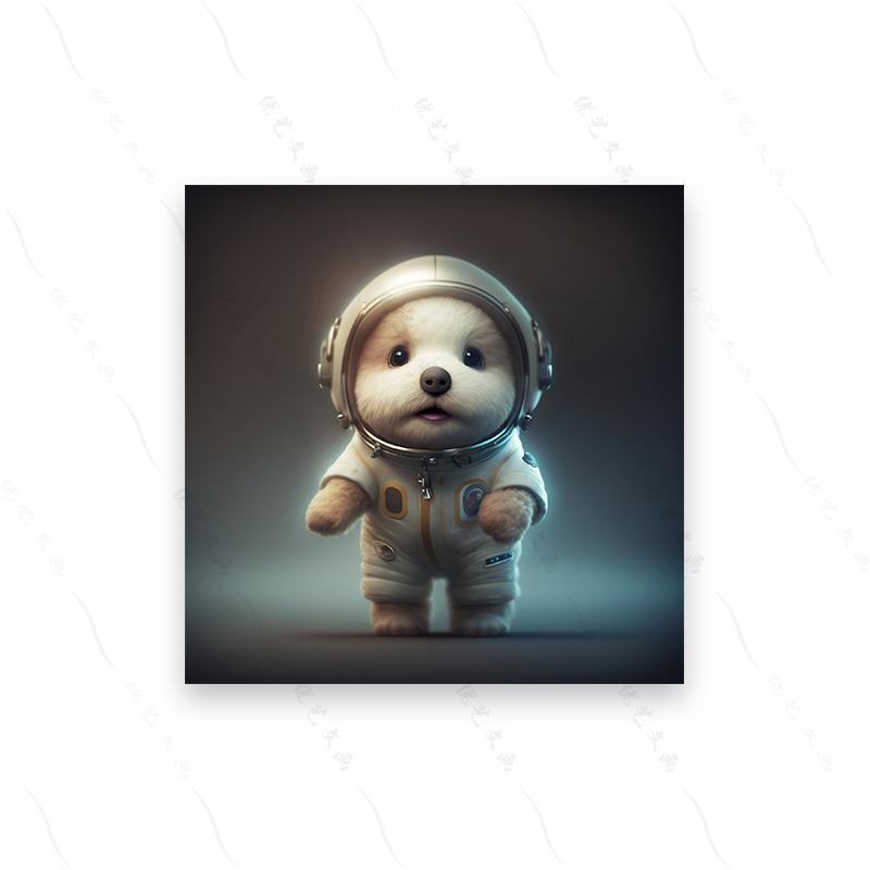 Baby Animal Astronauts Set 10 Cute Cute Pixar Dog Art Poster Print Cartoon Hd Modern Canvas Painting Nursery Kid Room Home Decor
