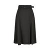JUZI Annakou Elegant Dark Grey A-line Midi Skirt