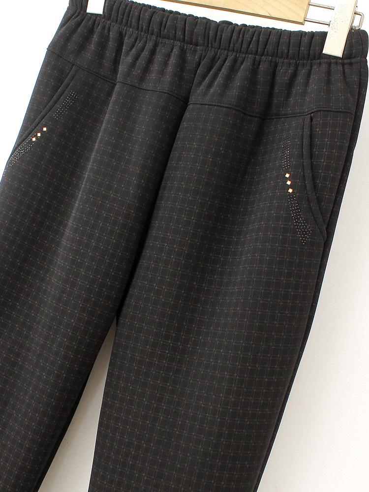 Autumn/Winter Women's Trousers for Middle-Aged & Elderly: Mom's Straight-Leg & Grandma's Loose Fit, Long Casual Pants