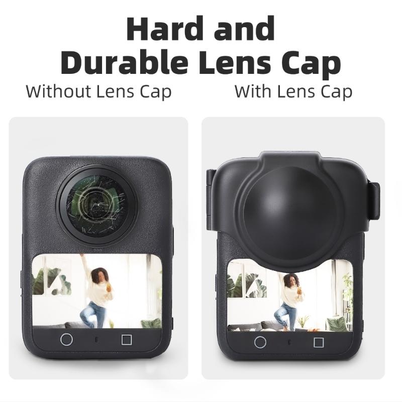 Accuracy Molded Protective Cover For 360 Camera Lens Scratch Resistant Anti Fall Snap On Design Secure Fit
