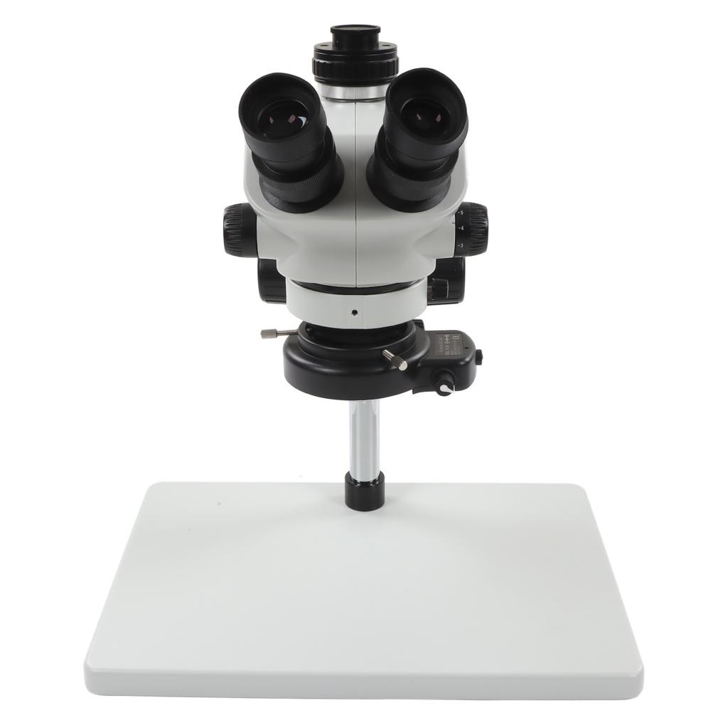 Trinocular Microscope 24MP 1080P 3.5X To 50X Continuous Zoom Stereo Trinocular Microscope with LED Lamp 100‑240V UK Plug