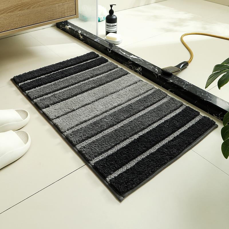 Bathroom Carpet Super Absorbent Washable Floor Anti-skid  Mat Superfine Fiber Thick Plush Rubber Floor Mat Plush Shower Blanket.