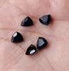 Natural Black Onyx Trillion Faceted Gemstone | Trillion Cut Black Onyx Loose Stone