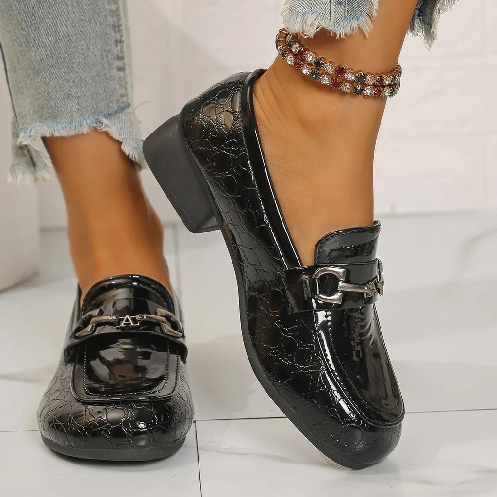 Spring And Autumn Elegant Solid Color Round Head Shallow Mouth Sexy Casual Shoes Fashion New Comfortable Women'S Shoes