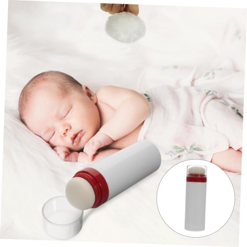 ERINGOGO Travel Baby Powder Container, Portable Powder Puff Bottle, Convenient for Diaper Changes and Travel, Also Great for Talcum Powder Storage