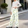 Fashionable Girls' Flannel Warm Loose Printed Pants