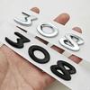 New 3D ABS Chrome Black Logo 308 Emblem Letters Sticker Car Rear Trunk Badge For Peugeot 308 SW GT Line GTI T9 T7 P5 Accessories