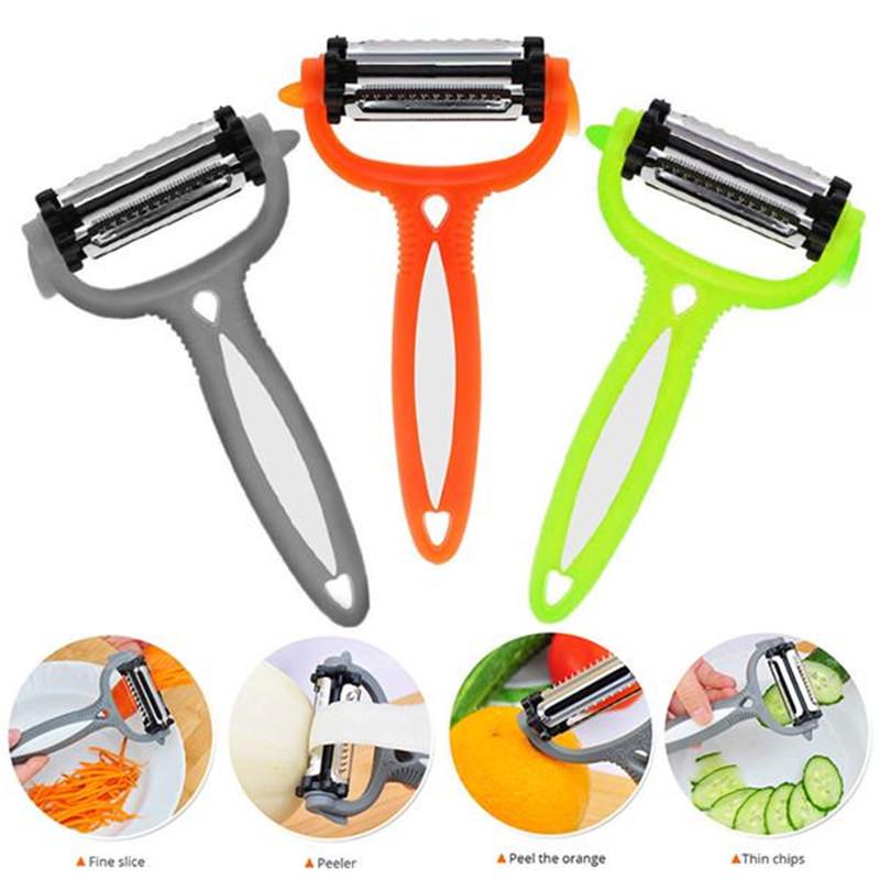 3 In1 Rotatable Vegetable Fruit 360 Degree Rotary Potato Peeler Cutter Planer Grater Kitchen Tools