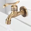 Brass Cold Water Tap for Bathroom, Antique   Wall Mount Laundry Faucet with G1/2 Thrd, Sy Install with Accessories, Grt for Home Washing NaM
