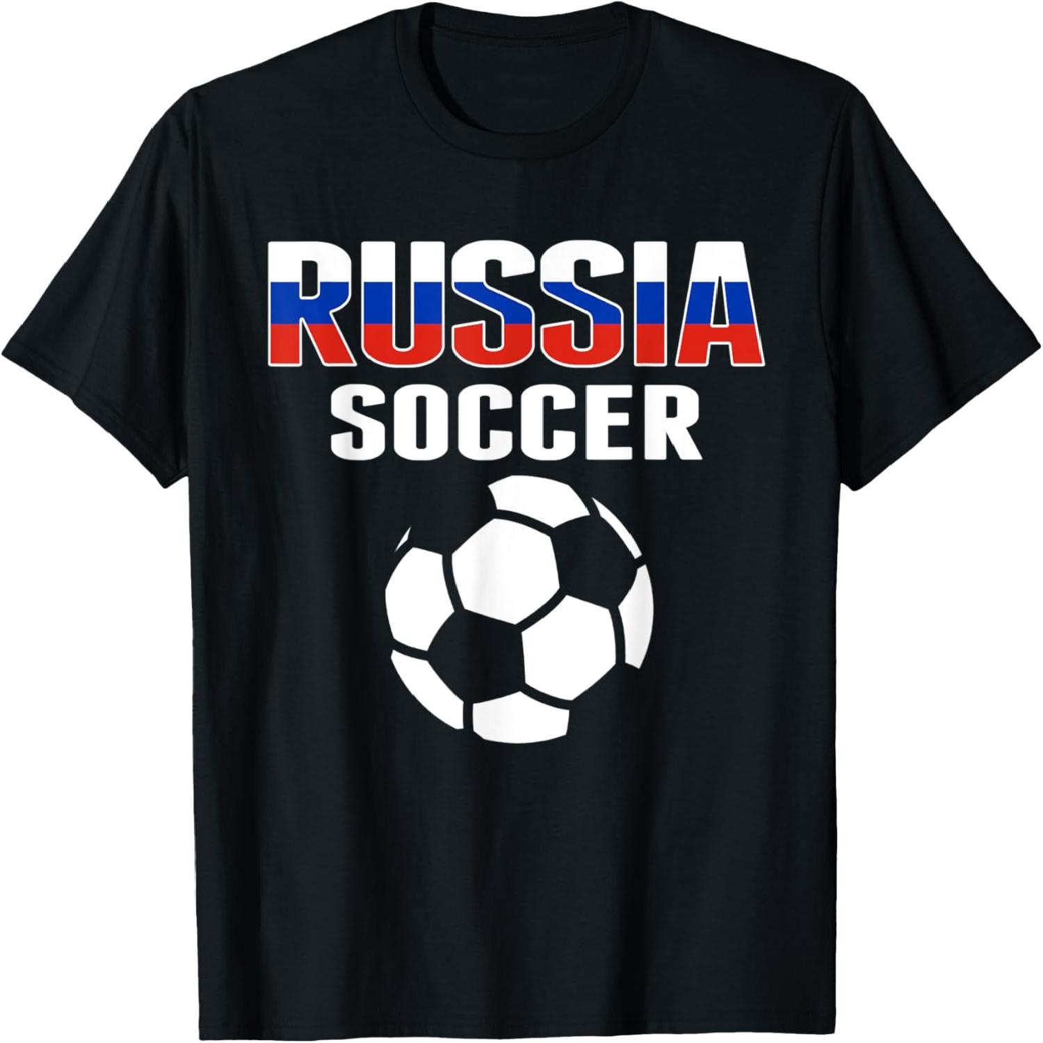 Proud Russia Soccer Fans Jersey - Support Russian Football T-Shirt(2) S