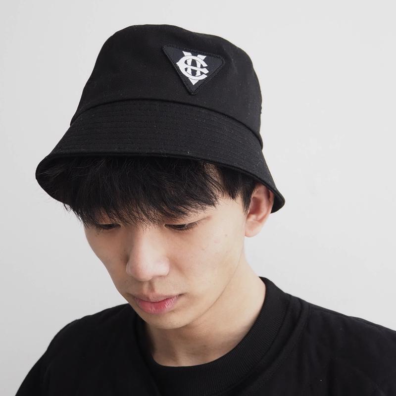 EIGHTVOLUME Ev T Patch Bucket Hat 3 (Black Cotton)